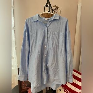 Old navy blue boyfriend shirt